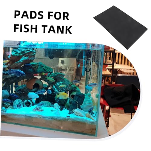 UPKOCH 2pcs Aquarium Leveling Mat: 19.6 X 11.7 Inch Non-Slip Shockproof Cushion - Thicken Fish Tank Pad for Under Tank Support Accessories