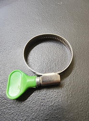PondH2o Pond Hose Water Garden Stainless Steel Smooth Band Clamps 1 1/4 Inch (32mm) VALUE 4 Pack | EZ Tighten Turning Knob No Tools Required, Adjustable Clamp for Aquatic Tubing