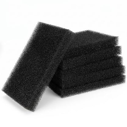 6 Pack Fish Tank Filter Sponge, 6.3x3.9x0.79in Inch Aquarium Filter Sponge Aquariums Filters Media for Fish Tank Sump Canister Filters for Freshwater and Saltwater Aquariums