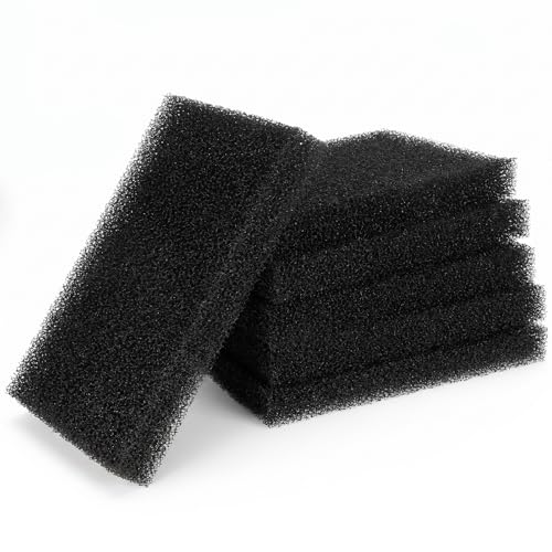 6 Pack Fish Tank Filter Sponge, 6.3x3.9x0.79in Inch Aquarium Filter Sponge Aquariums Filters Media for Fish Tank Sump Canister Filters for Freshwater and Saltwater Aquariums
