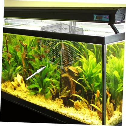 1set Acrylic Aquarium Isolation Box with Cups and Hook Transparent Fish Breeding Container for Betta Shrimp and Fry Easy Installation Compact Design