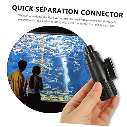 Levemolo Aquarium Water Control Valves Fish Tank Valve for Water Regulation Soft Hose Connector Easy Installation and High-Grade Material