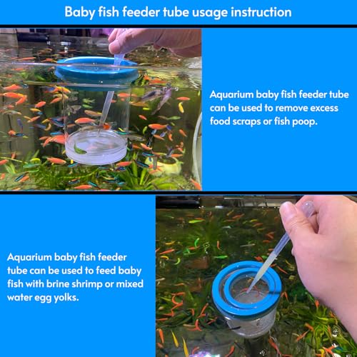 middlefloatingbreederbox Breeder Box for Fish Tank Isolation Aquarium Separator Hatchery Incubator for Guppy Baby Betta Saltwater Clownfish Coral Aggressive or Injured Fish (Middle Two-Piece Set)
