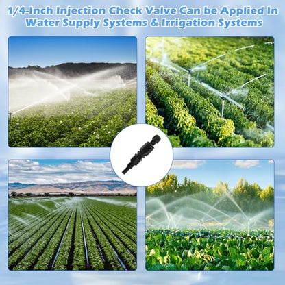 1/4 Inch UCDBINJ Injection Check Valve Replacement for Sten-ner Pump Filter Parts 45, 85, 100 & 170, Classic, Single Head, S420, S128, S10P, VX, SV, S Series with Ferrule & Duckbill (2 Pack)