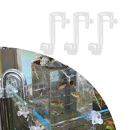 3Pcs Negative Pressure Fish Tank Bracket Aquarium Accessory Clear Water Level Maintenance Breeding Box Holder for 20mm Pipes