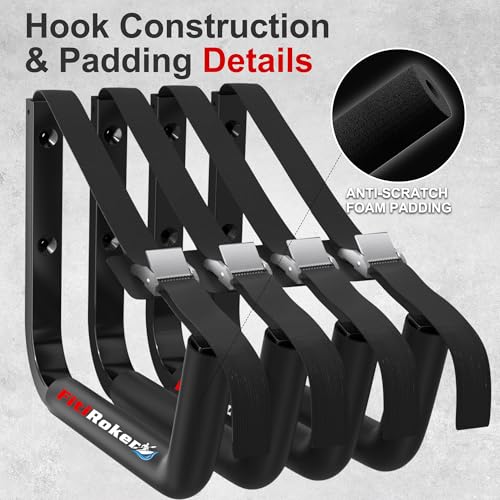 Kayak Storage Rack 120LB Wall Mounted Kayak Hook - style: Square Tube