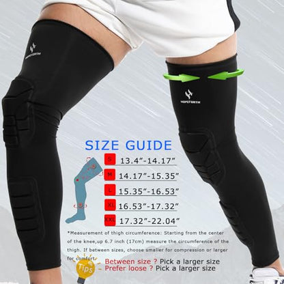 Knee Calf Padded 2 Pack Compression Leg Sleeve Shin Protective Support - size: Medium