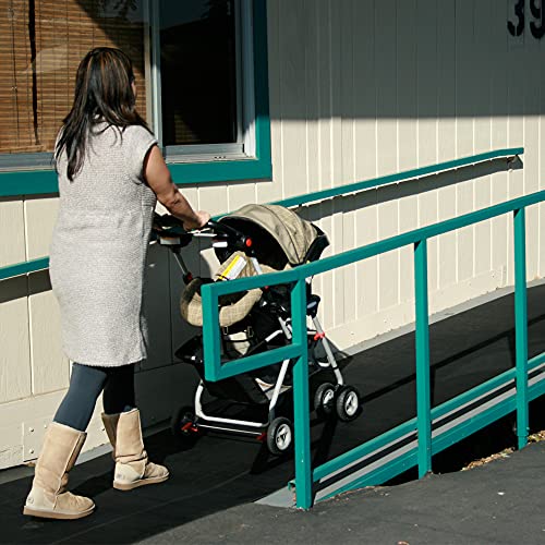 Rubber-Cal Ramp Cleat Non-Slip Outdoor Rubber Mats - 1/8" Thick x 3ft x 6ft Floor Mat - size: 72"L x 36"W x 0.1"Th