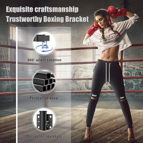 BaiYuan Heavy Bag Hanger - Adjustable Wall Mount Punching Bag Hanger - size: W:16"-26"
