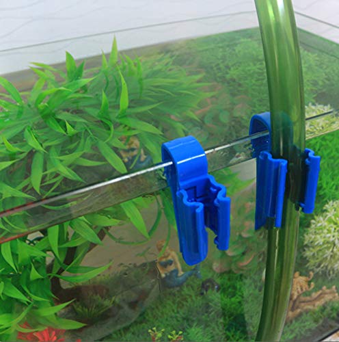 3 Pcs Fish Tank Hose Support Multi-Functional Blue Mounting Water Pipe Clip 8-16 mm Pipe Holder Aquarium Supplies Accessories