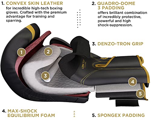 RDX Kids Unfilled Punching Bag Set 2FT, Non Tear Maya Hide Leather Kara Junior Hanging Bag for Kickboxing MMA Muay Thai Taekwondo Karate BJJ Strength Training, Home Gym Equipment - color: GOLDEN