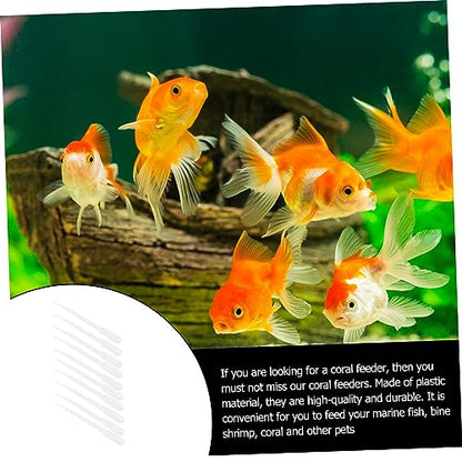 BESPORTBLE 10pcs Coral Feeders Shrimp Feeding Tools Scale for Aquariums and Fish Breeding Easy Use Manual Pipettes for Coral and Fish Care