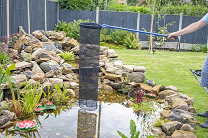 Pond H2o Heavy Duty Koi Fish Transport Sock Net 12 Inch Diameter 48 Inch Long with 15 Inch (40cm) Pole, Koi Sock Net Safely Transfer Pond Fish Not Waterproof Soft Netting, Interchangeable System