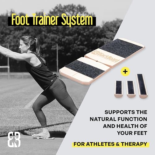BlackBoard® Foot Trainer incl. Workshop & Training Center | Effective foot strengthening and stabilization | Leg axis training for joint pain prevention | Balance- and Stabilization trainer
