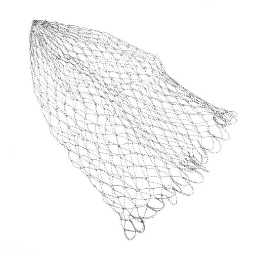 ‌Fishing Landing Net Replacement Nylon Mesh Catch & Release Net for Bass/Trout - size: 50×70cm