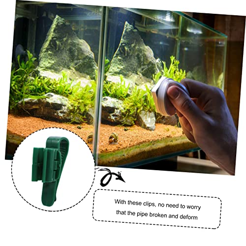 BESPORTBLE 4pcs Adjustable Aquarium Clips Water Pipe Holder for Fish Tanks Easy Installation Fixator for Tubing and Inlet Outlet Pipes Convenient Clips for Clean Aquatic Environments