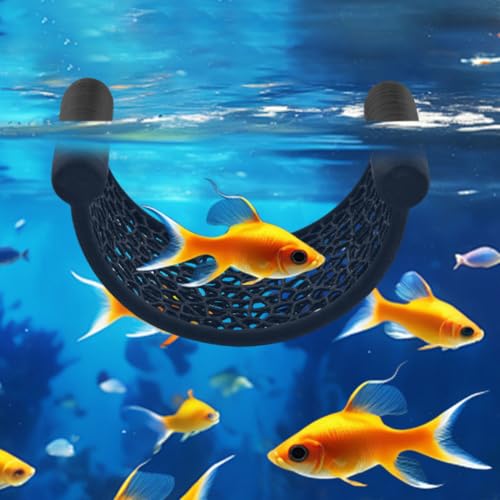 Bettas Fish Hammock Aquarium Floating Bettas Fish Skins with 3pcs Bett-a Fis-h Leaf Pad Floating Bett-a Hide & Shrimp Cave Hiding Feeding(Color:Blackwhite) - color: BlackWhite