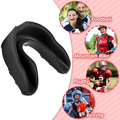 Frienda Adult Mouth Guards for Sports with Case - color: Black
