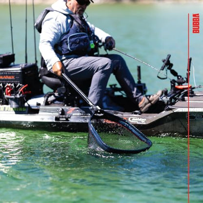 Bubba Telescoping Net with Non-Slip Grip, Collapsible, Adjustable, Durable Aluminum, Lightweight, for Fishing, Boating, and Outdoors - size: Small