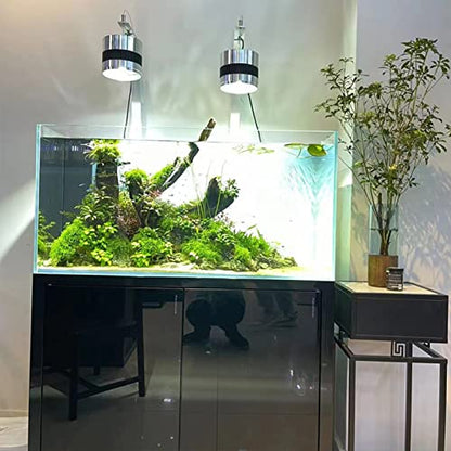 Fish Tank Light Bracket, COB Aluminium Alloy Brushed Finish Adjustable Durable Drop Light Bracket for Aquarium Lighting of Fish Plants Etc. (Silver) - color: Silver