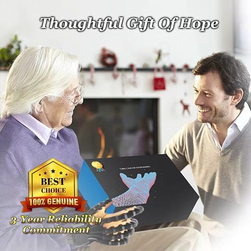 8th Generation Rehabilitation Robot Gloves For Stroke, Robotic Gloves Stroke Rehab, Hand Exercisers For Therapy, 4 Modes, Adjustable Intensity, Touch Panel. - size: Right Hand, Size-XL