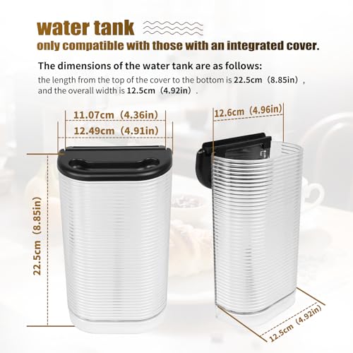 Water Reservoir MS-624441 Compatible With Nespresso Krups Vertuo Espresso Coffee Machine, 1.2L Water Tank Compatible with Nespresso breville Vertuo Café Maker,NOT Compatible with De'Longhi Machine