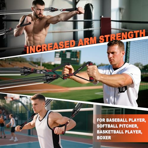 HPYGN Resistance Bands with Handles, 150 lb Exercise Bands for Home Workout - color: grey, style: 100LBS