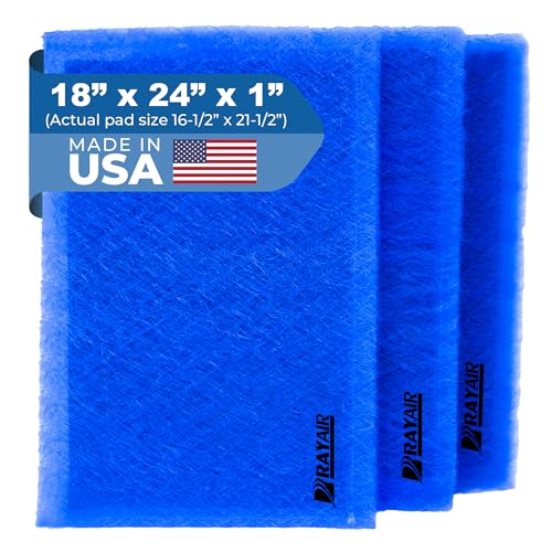 18x24 Replacement Filter Pads Compatible with PremierOne PureFlo P6100 MS-1824 Refills (3 Pack)