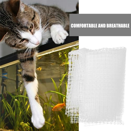 BESPORTBLE Aquarium Mesh Cover for Fish Tanks Practical -Jump Net Protective Netting for Outdoor Aquariums Easy to Install and Portable Escape Prevention