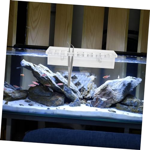 YARNOW Aquarium Storage Rack Acrylic Plant Holder for Fish Tank Tool Organizing Mount