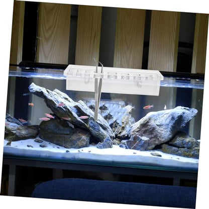 YARNOW Aquarium Storage Rack Acrylic Plant Holder for Fish Tank Tool Organizing Mount