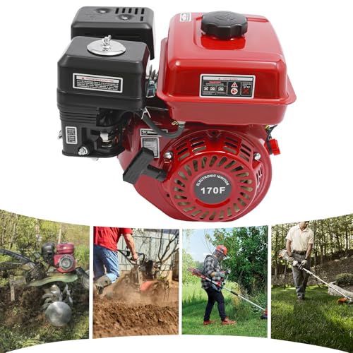 4-Stroke Gas Engine for Outdoor Power Equipment, Lawn Mowers, Tillers, Generators, Home Garden Tools, High Performance Gasoline Motor, Universal Replacement for DIYers and Landscapers