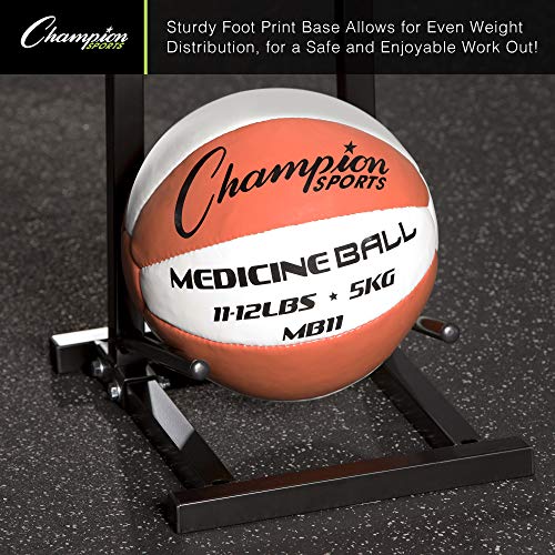 Champion Sports Medicine Ball Storage – Durable Racks & Trees for Organized Gym, Fitness & Sports Storage - style: Medicine Ball Tree
