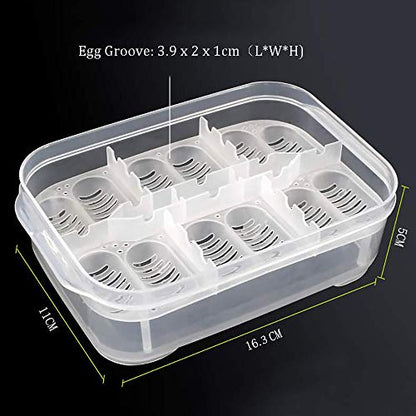Reptile Egg Breeding Hatchery Box Incubator Tray Container Box for Snake Gecko Lizard (12 Holes)