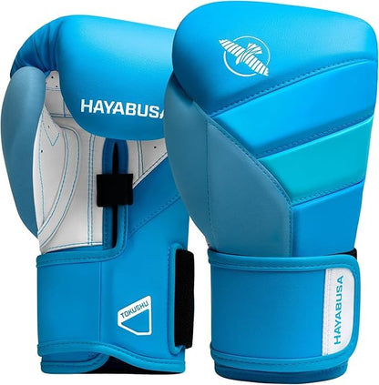 Hayabusa T3 Boxing Gloves - Sparring - color: Neon Blue, size: 10oz
