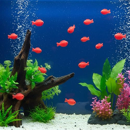 50 Pcs Fake Mini Koi Fish Decor, Small Resin Fish, Resin Animal Miniature Decoration Figurines, Mini Fishes Figurines Set, Cute Miniature Fishes Fake for Aquarium Tank, DIY Crafts, Landscape Ornaments