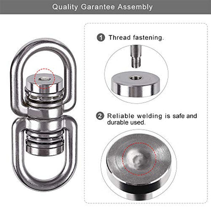 SELEWARE Heavy Duty Bearing Swing Swivel, 360° Rotation Hanging Accessory - color: Swivel Only