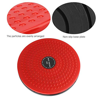 Twisting Waist Disc, Bodytwister Ankle Body Aerobic Exercise Foot Exercise Fitness Magnet Balance Rotating Board - color: Red