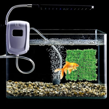 Abaodam Washable Artificial Grass Mat for Aquariums Lifelike Grass Carpet with Thick Base Safe Plastic Material Aquarium Decoration with Suction Cups