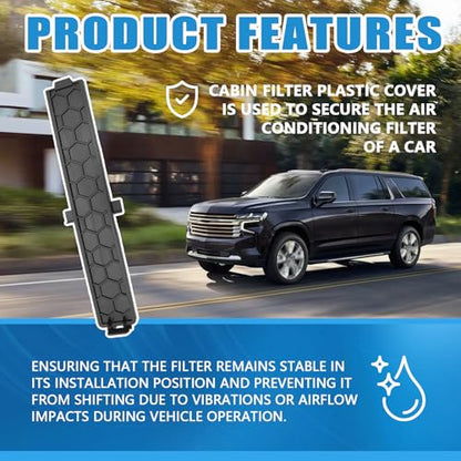 Cabin Filter Plastic Cover 87846950 Compatible with Chevrolet Silverado 2500 HD 2019-2023,GMC Sierra 2500 HD 2019-2024 AC Cabin Air Filter Cover Plate Replace 84502369 84532403