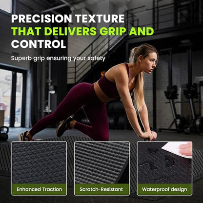 Stepwaver Large Exercise Mat, 6'x4'/7'x5'/8'x5'/9'x5'/10'x5'/12'x5'x8mm - size: 8x6FT
