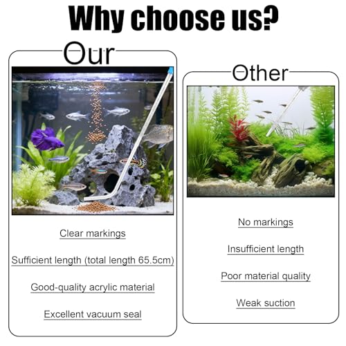 2pcs 50ml Aquarium Coral Fish Feeder, 65.5cm/27.79in Extra Long Turkey Baster with L-Shaped Extension Siphon Dropper & Fish Tank Water Changer Feeding Pipe Aquarium Cleaning Tools Accessories