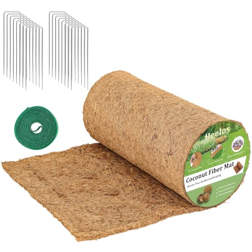 Thick Coco Fiber Liner Roll,120x16inch Natural Coconut Liners for Planter Box Flower Basket, Coco Coir Sheets Coconut Fiber Mat,Garden Decoration, DIY Moss Pole,Animal Pet Pad, Reptile Carpet