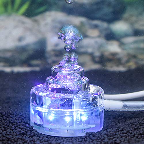 Colorful Gradient Even Air Output Underwater Bubble Fish Tank Light LED, Submersible Light, Waterproof for Fish Tank(U.S. regulations)