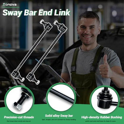 2PCS Front Stabilizer Sway Bar End Links Compatible With Fit for Honda 2019 Insight, 2016-2017 Civic, 2018-2019 Civic (1.5L) #OE ‎‎K750865 - size: K750865 X2