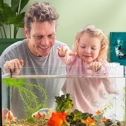Aquatic Fish Feeding Disk - Glass Shrimp Feeder Tube Set, Clear Suction Cup Feeder Tray, Tank Feeding Station | Aquarium Care Tool for Pets | Easy Feed Solution for Shrimp Fish Snails