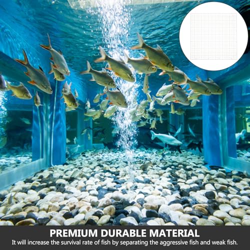 MERRYHAPY 6pcs Fish Tank Partition Boards Aquarium Filtering Plates 30x30cm White Pe Filter Grid Divider for Breeding Tanks and Aquarium Bottom Separation