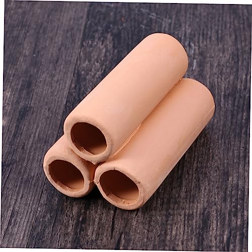 Happyyami 2pcs Moss Tube Cultivating Container Mineral Tube for Aquarium Fish Tank Ceramic