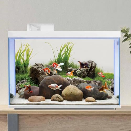 AWERT 30x12 inches Seaweed Aquarium Background Aquatic Plant River Bed & Lake Fish Tank Background Stone Aquarium Background Vinyl Background