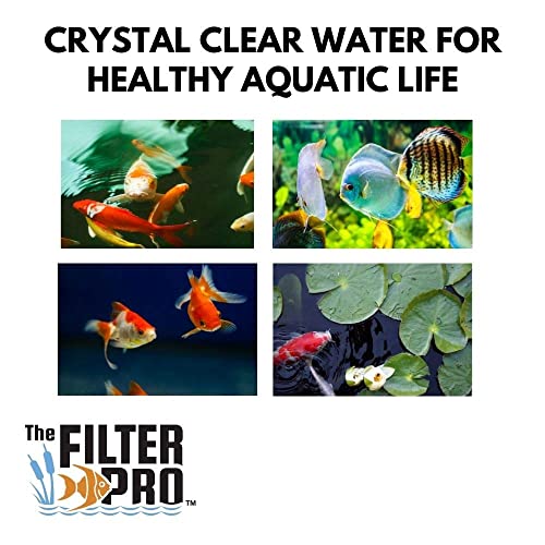White Fine Filter Media, 1" Thick, Perfect for Aquariums, Ponds and Water Gardens, Made in USA (14" x 56")